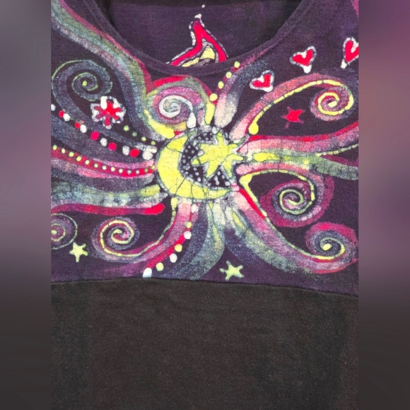 Batik dress sweet skins, handmade, Small - Picture 5 of 8